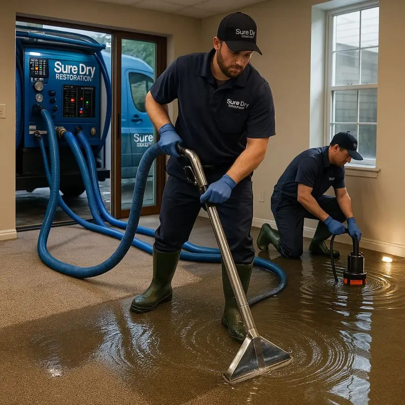 Water Extraction and Removal process in Mount Morris, MI